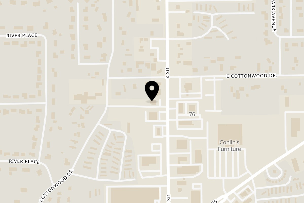 Map showing the location of Cislo's Family Restaurant on 2046 U.S. Highway 2 E in Kalispell